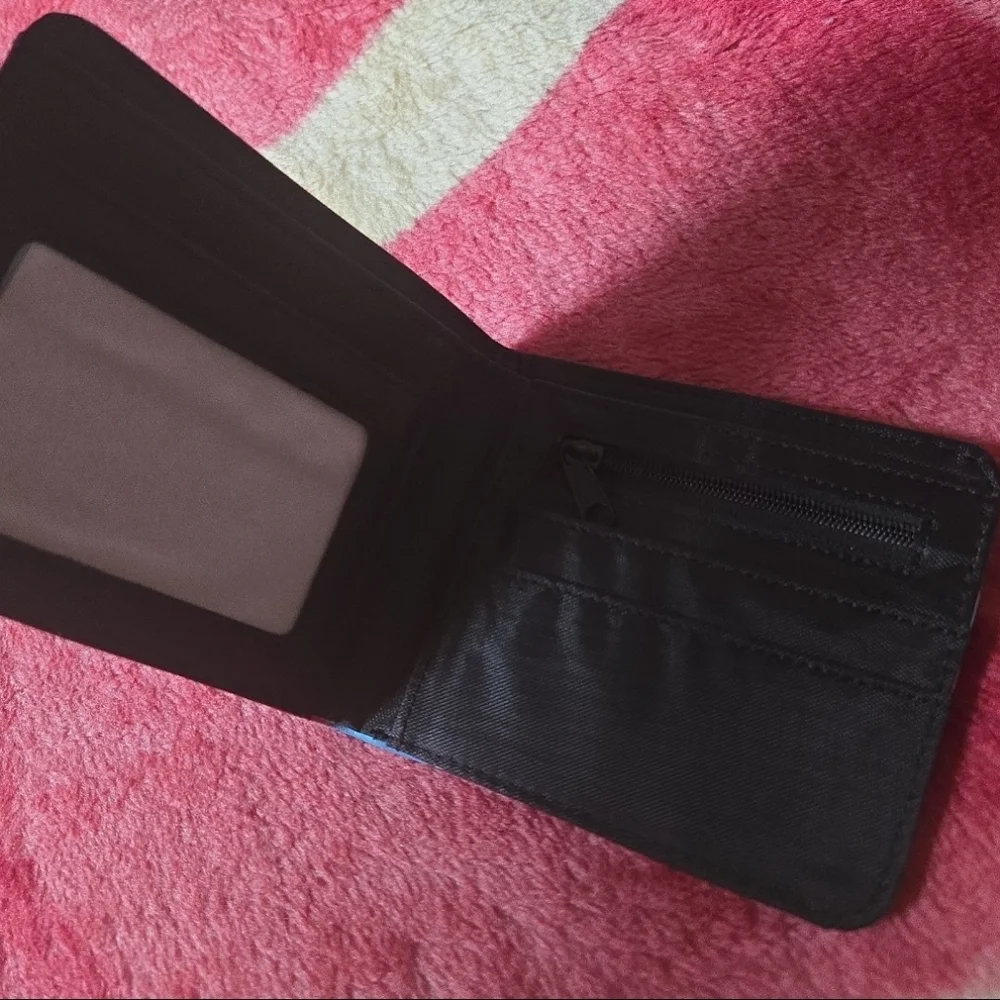 New genshin impact anime manga leather wallet